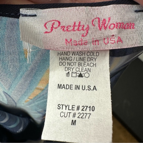 Pretty Woman Short Sleeve Dress With Pockets Size M - Picture 9 of 11